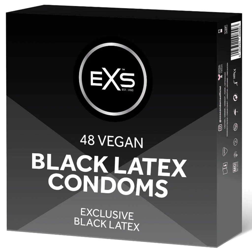 EXS Black Latex Condoms - Image 5
