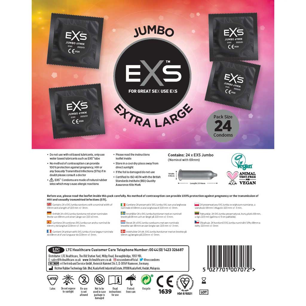 EXS Jumbo Extra Large Condoms - Image 4